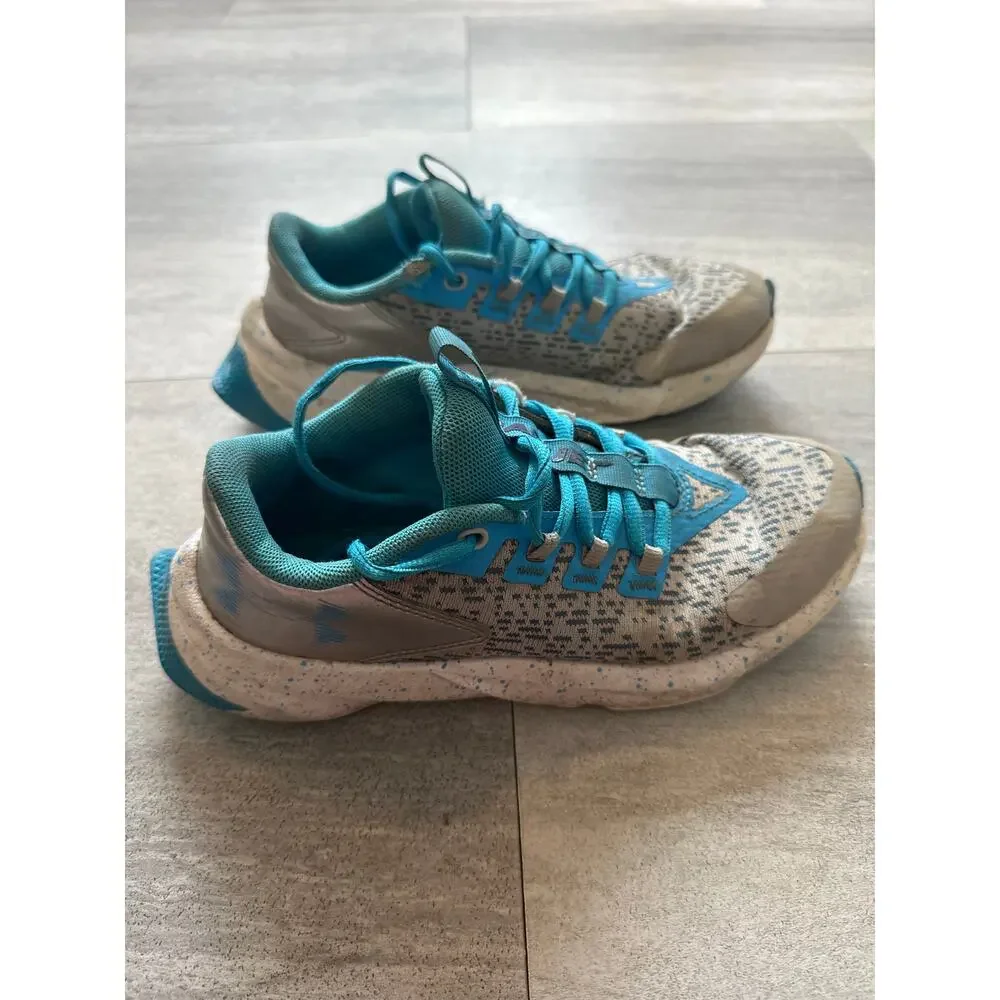 Under Armour Tin Petrol Blue Speckled Scramjet 5GS Size 5Y